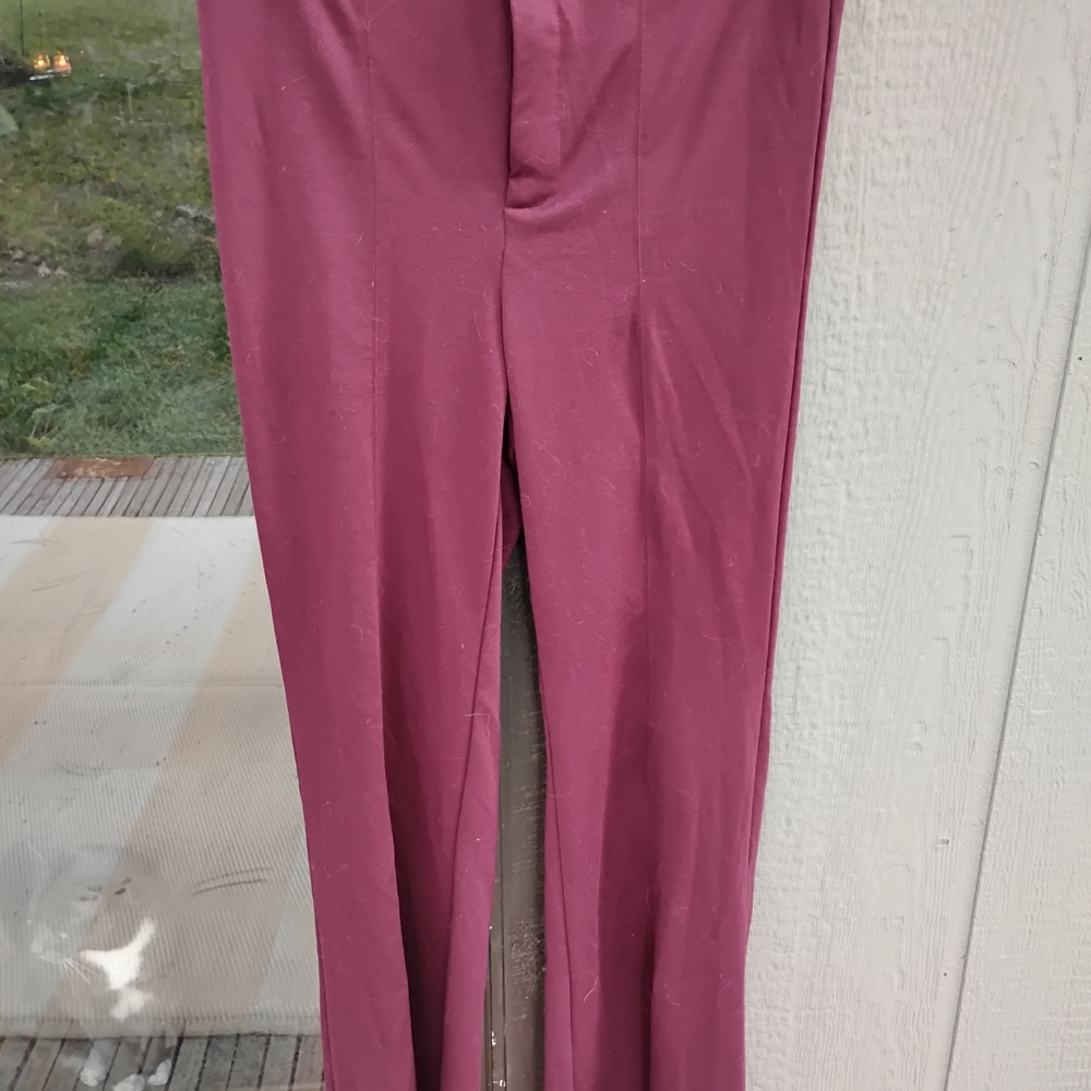 Shoe Dazzle Fuchsia Dress Pants Size Medium, Stretchy Bootcut